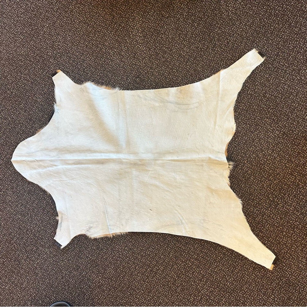 Natural Goat hide Rug with Distinctive Pattern - Picture 2 of 2